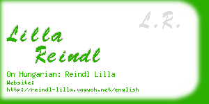 lilla reindl business card